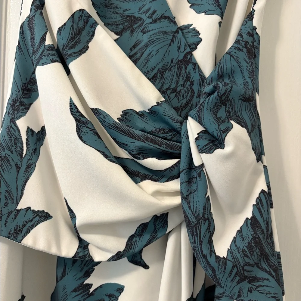 C/MEO Collective deep Green  and Cream Floral Maxi Dress - Picture 7 of 10